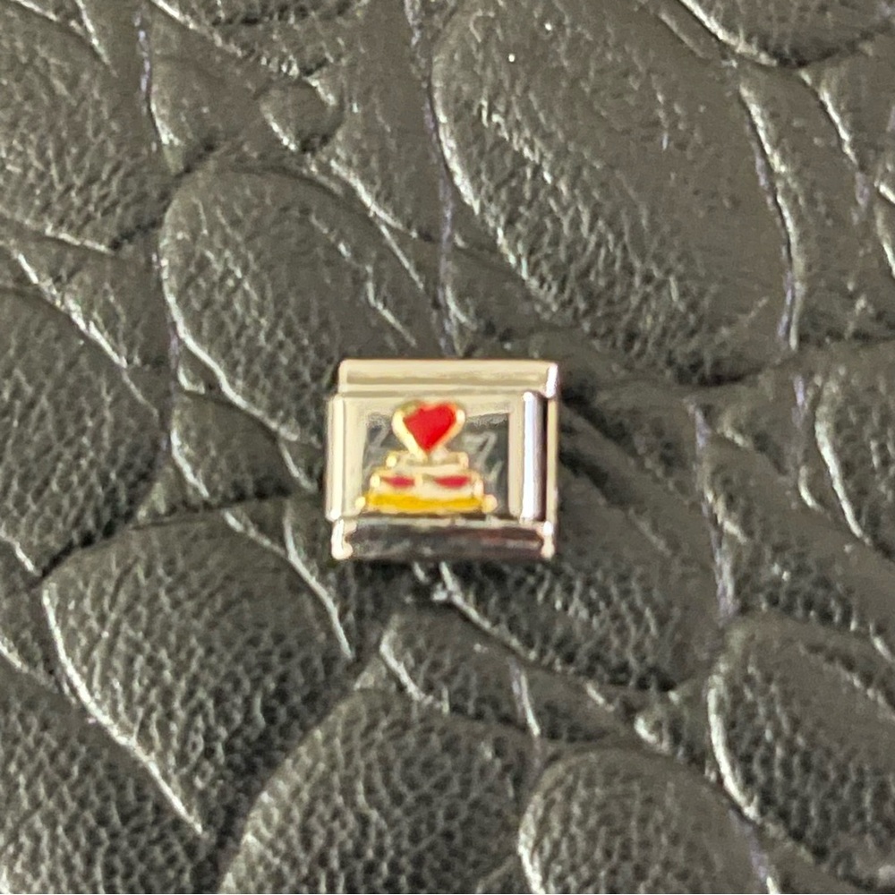 NWOT Zoppini Italian made enameled link bracelet